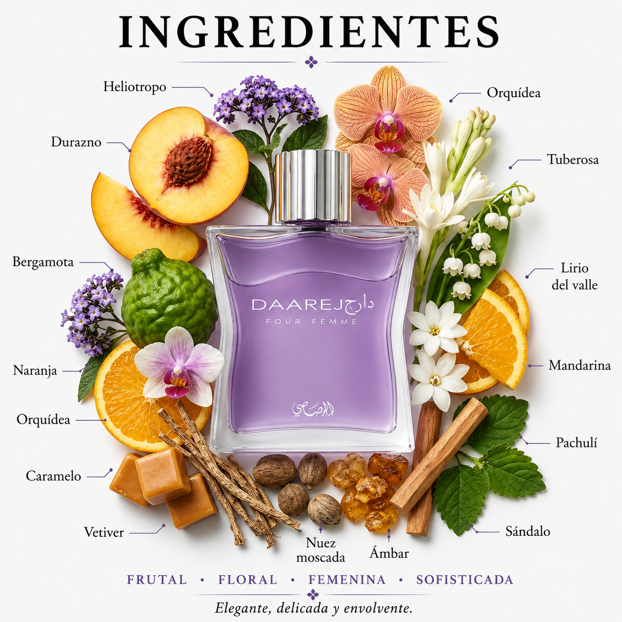 Daarej Pour Femme Rasasi Eau de Parfum Para Mujer