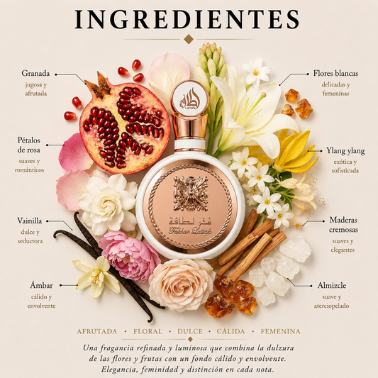 Fakhar Rose Lattafa Eau de Parfum Para Mujer