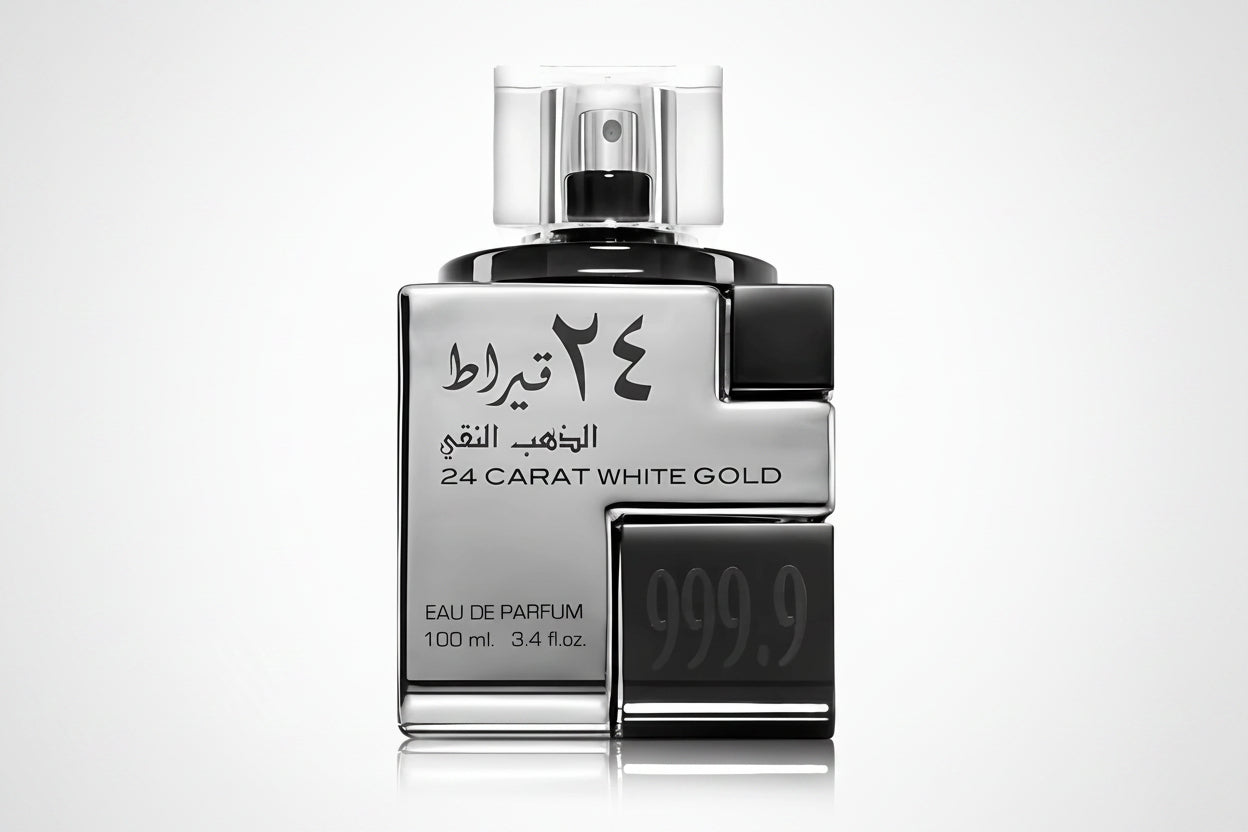 24 Carat White Gold Lattafa Eau de Parfum Para Hombre