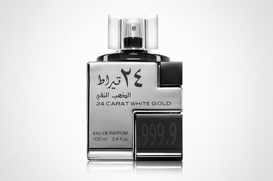 24 Carat White Gold Lattafa Eau de Parfum Para Hombre