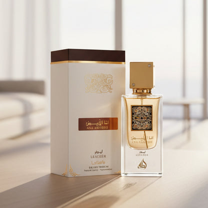 Ana Abiyedh Leather Lattafa Eau de Parfum Para Hombre