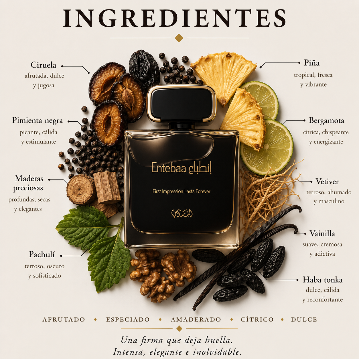 Entebaa Rasasi Eau de Parfum Para Hombre