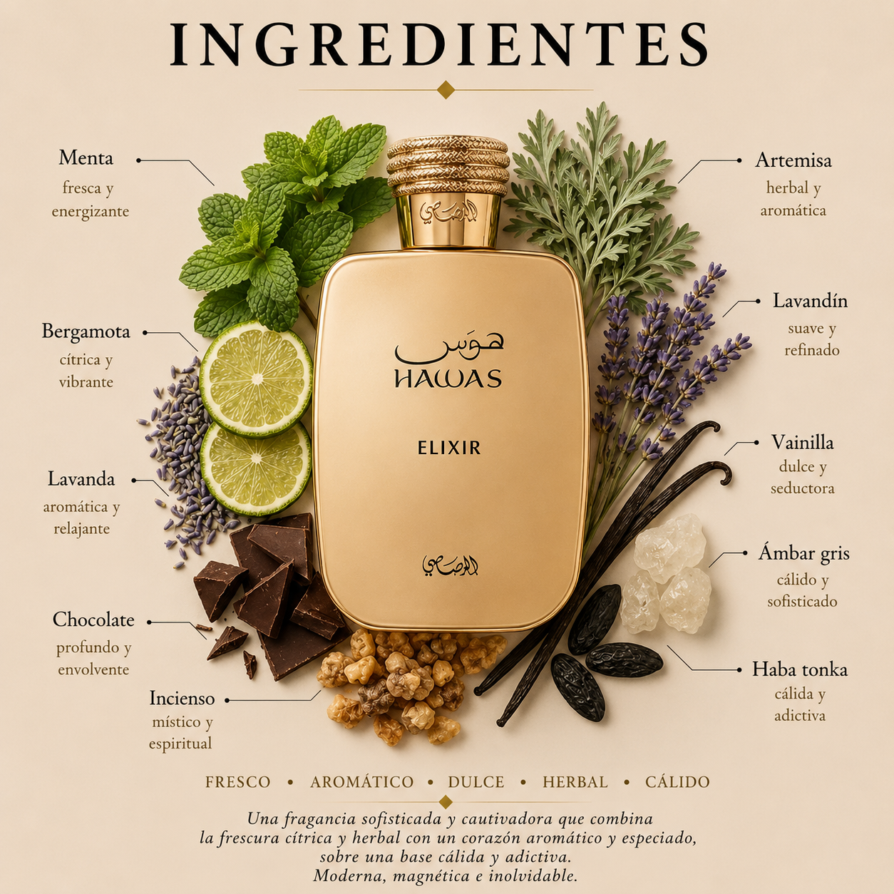 Hawas Elixir Rasasi Eau de Parfum Para Hombre