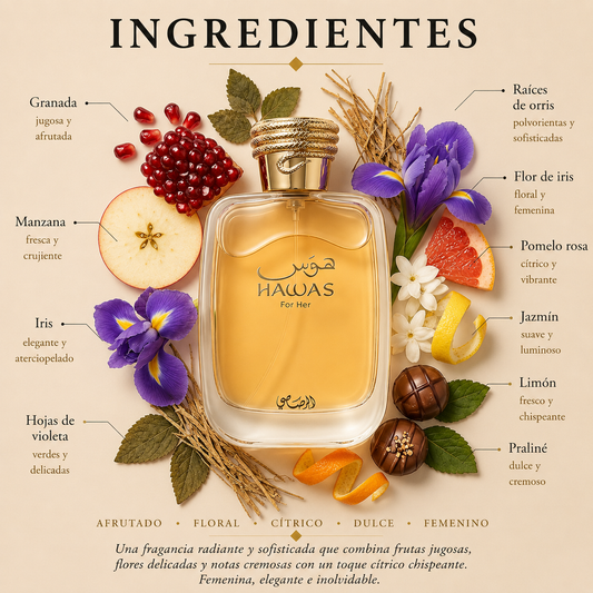 Hawas for Her Rasasi Eau de Parfum Para Mujer