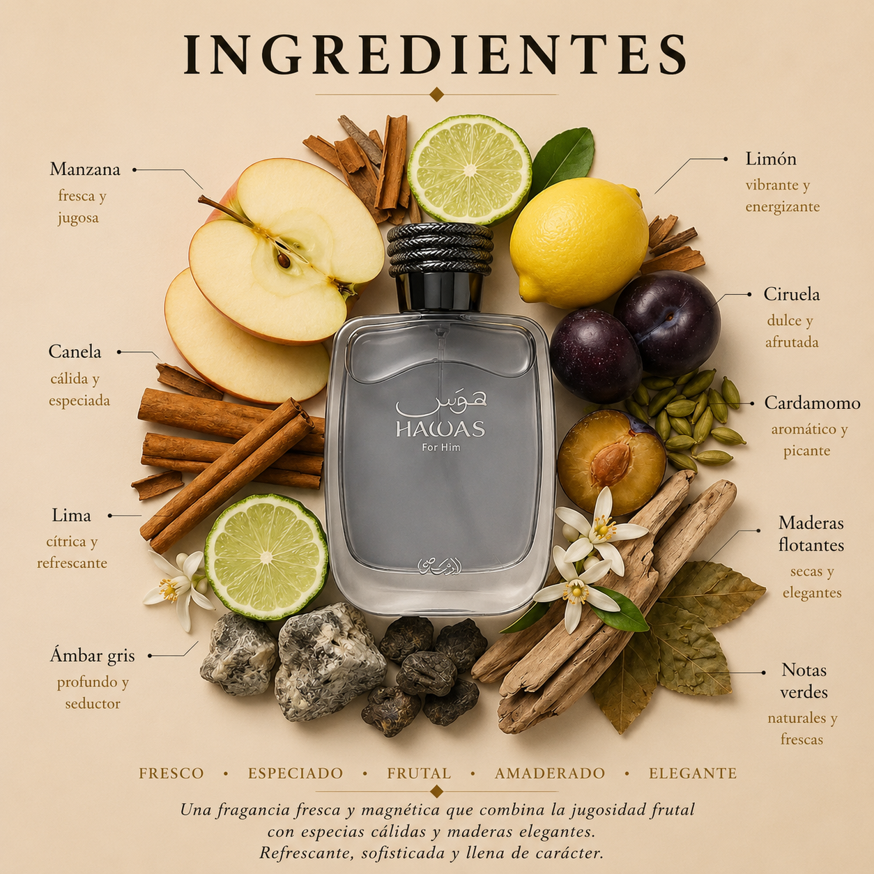 Hawas For Him Rasasi Eau de Parfum Para Hombre