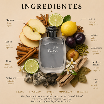 Hawas For Him Rasasi Eau de Parfum Para Hombre