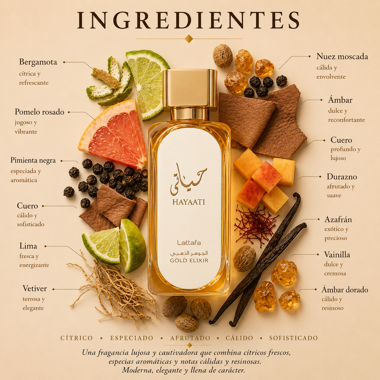 Hayaati Gold Elixir Lattafa Eau de Parfum Unisex