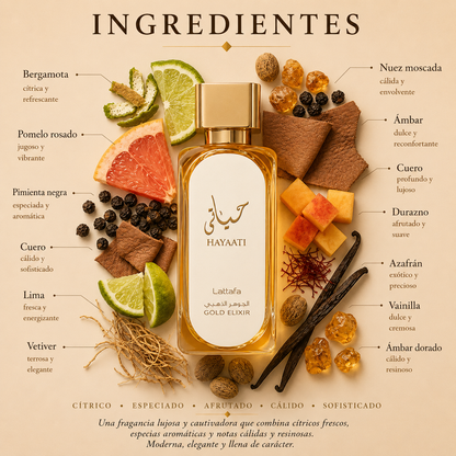 Hayaati Gold Elixir Lattafa Eau de Parfum Unisex