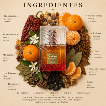 Khamrah Dukhan Lattafa Eau de Parfum Para Hombre