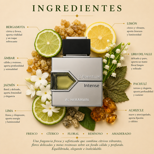 L Aventure Intense Al Haramain Eau de Parfum Para Hombre