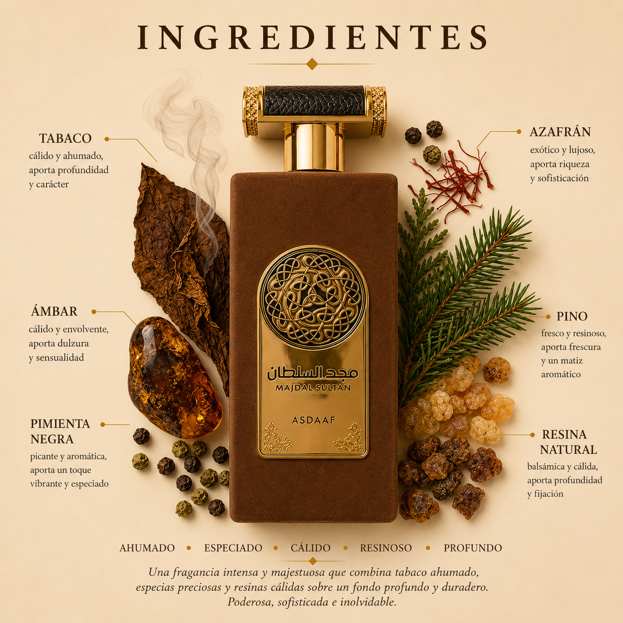 Majd Al Sultan Asdaaf Eau de Parfum Para Hombre
