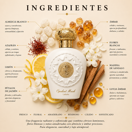 Opulent Musk Lattafa Eau de Parfum Para Mujer