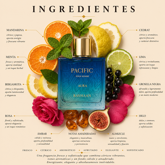 Pacific Aura Rayhaan Eau de Parfum Para Hombre