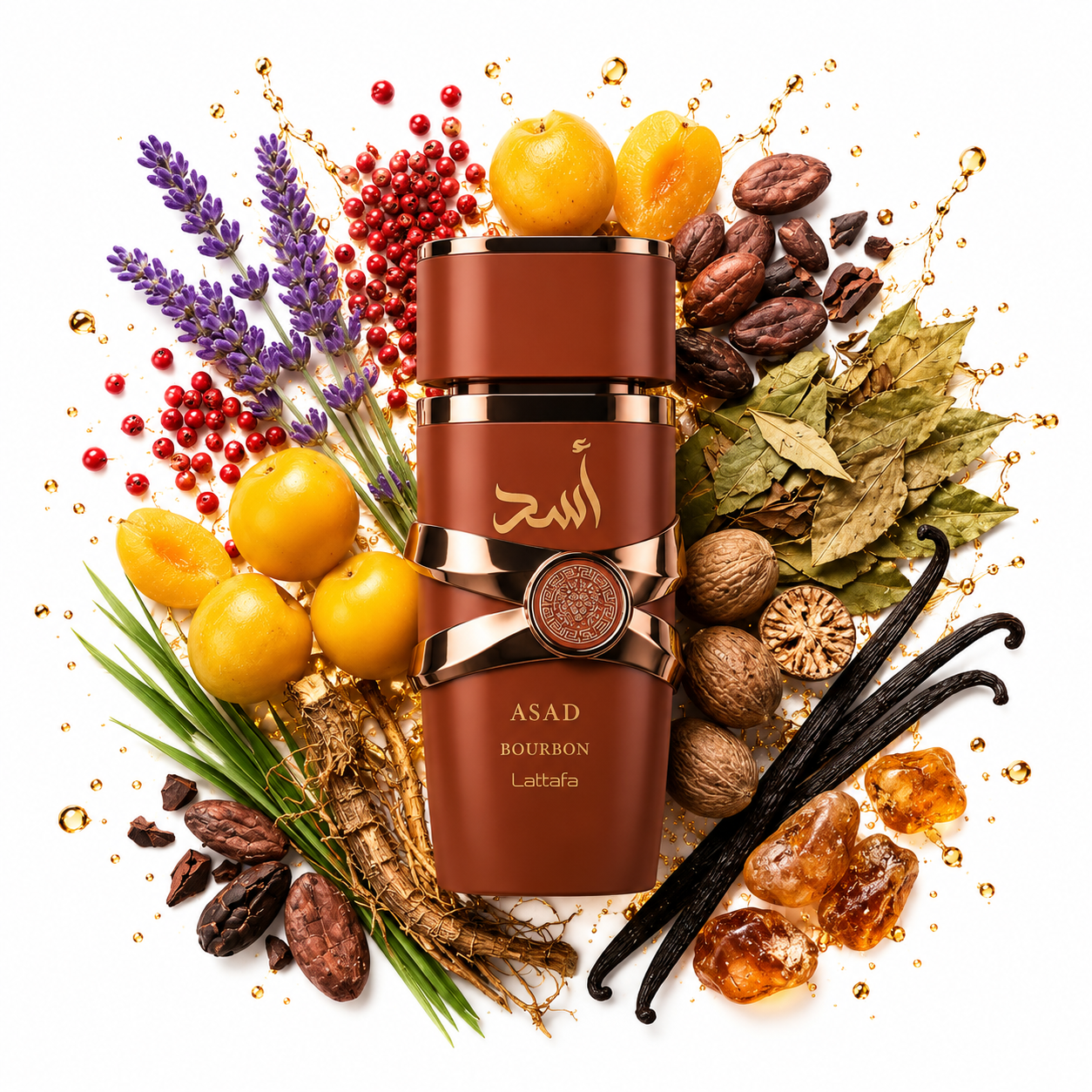 Asad Bourbon Lattafa Eau de Parfum Para Hombre