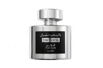 Confidential Platinum Lattafa Eau de Parfum Para Hombre