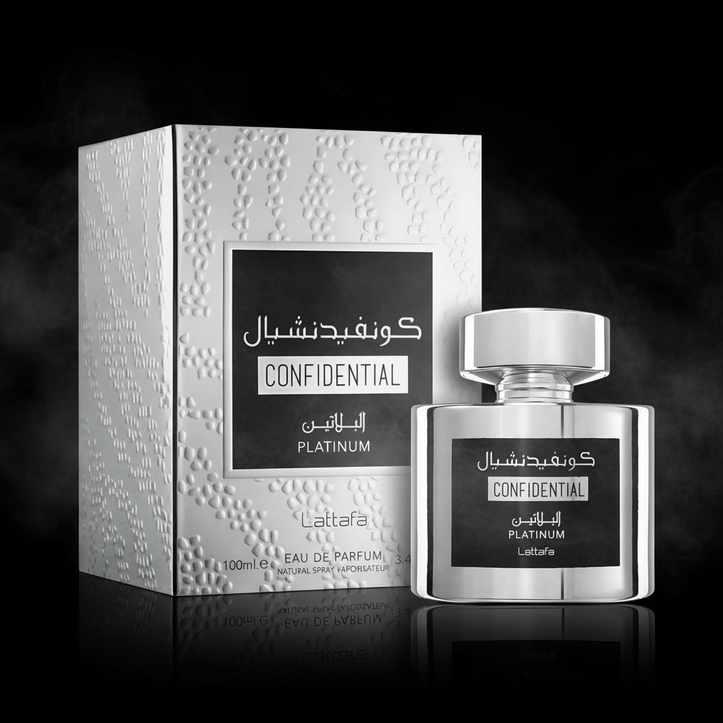Confidential Platinum Lattafa Eau de Parfum Para Hombre