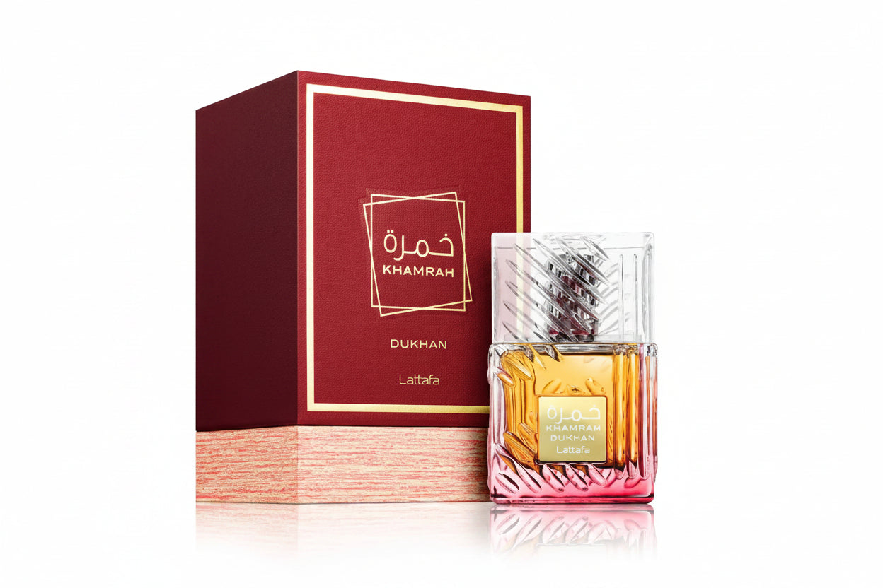 Khamrah Dukhan Lattafa Eau de Parfum Para Hombre